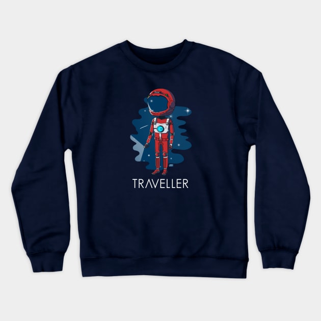 No Man's Sky | Traveller Crewneck Sweatshirt by Joabit Draws